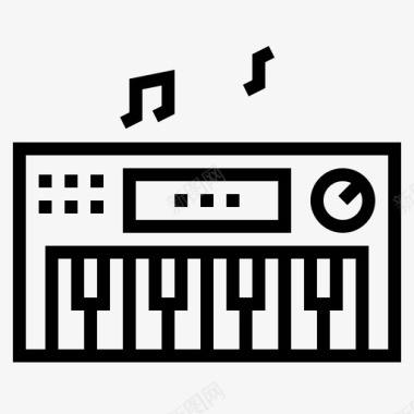 键盘电子音乐图标图标
