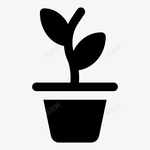 植物盆栽室内植物树叶图标svg_新图网 https://ixintu.com 园林 固体 图标 室内 树叶 植物 盆栽 自然 设备