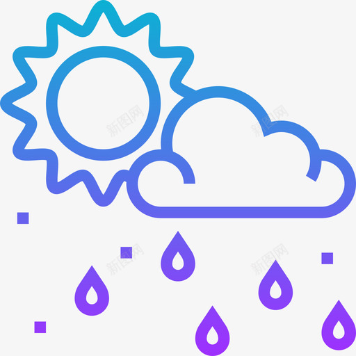 雨天气156坡度图标svg_新图网 https://ixintu.com 坡度 天气156 雨