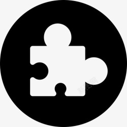 圆插件拼图插件商业圆填充图标高清图片