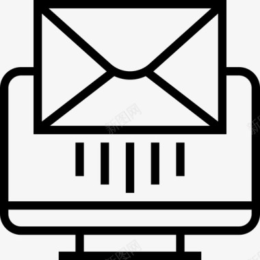 在线邮件邮政要素直邮图标图标