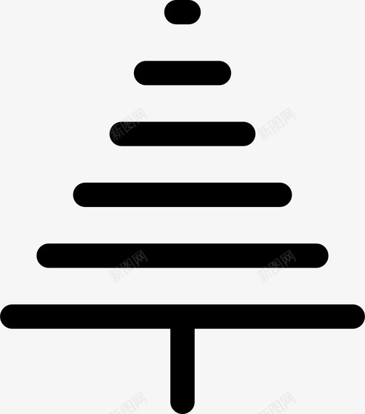 树圣诞树常青树图标svg_新图网 https://ixintu.com 圣诞树 常青树 松树 树 森林 野生动物