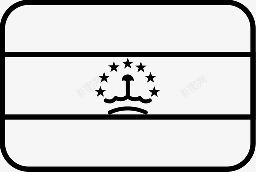 塔吉克斯坦国旗国家tjk图标图标