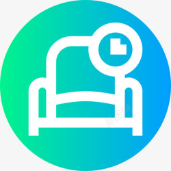 机场休息室休息室72号机场圆形图标高清图片