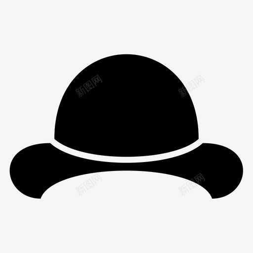 帽子配件沙滩帽图标svg_新图网 https://ixintu.com 农场主 帽子 时尚 沙滩 配件