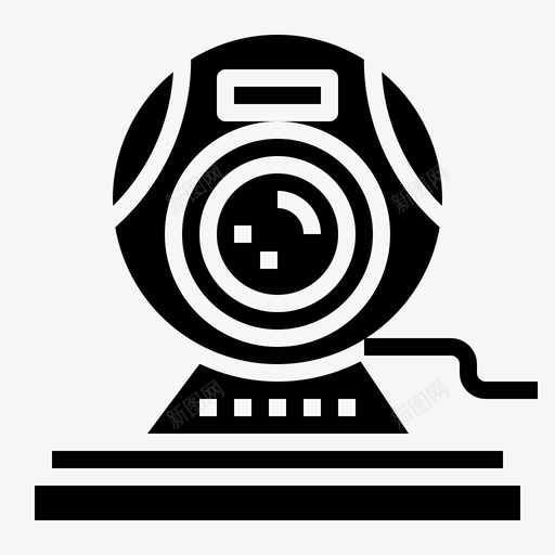 网络摄像头摄像头技术图标svg_新图网 https://ixintu.com 侦探 图标 实心 技术 摄像头 网络 视频 通话