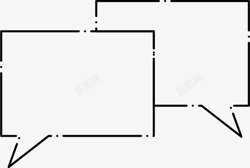 信息聊天对话图标svg_新图网 https://ixintu.com 信息 对话 短信 聊天
