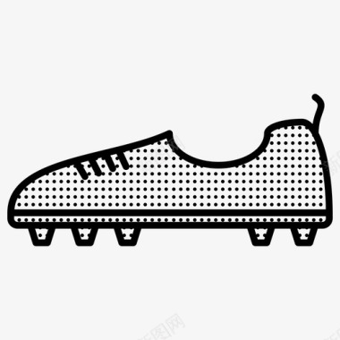 足球靴足球鞋图标图标