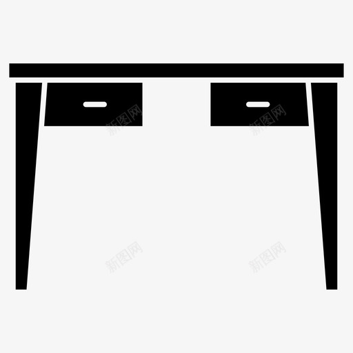 桌子家具家具字形图标svg_新图网 https://ixintu.com 图标 字形 家具 桌子