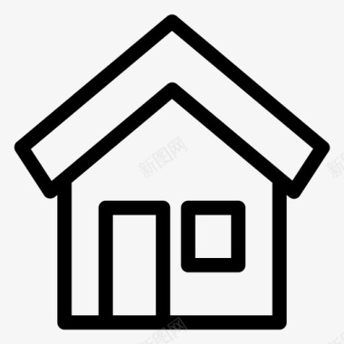 主页按钮建筑房产图标图标