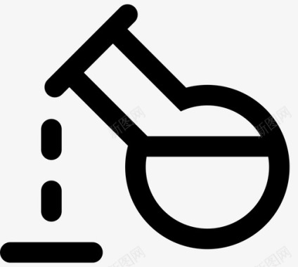 化学炼金术瓶子图标图标