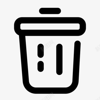 垃圾箱应用程序回收站图标图标