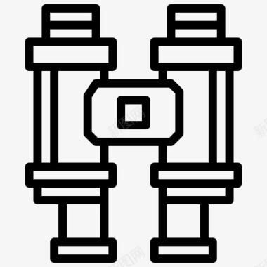 双筒望远镜护目镜杂项图标图标