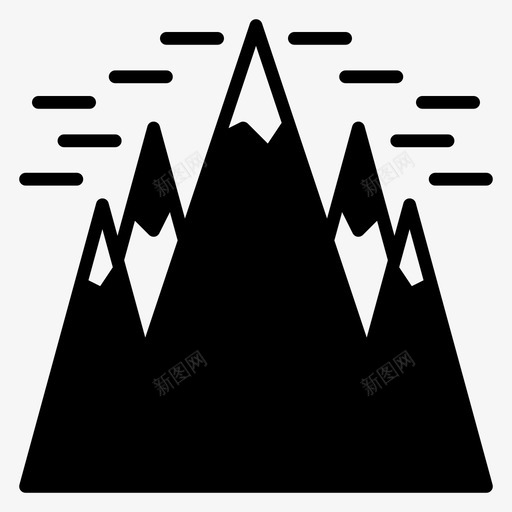 冒险自然高山图标svg_新图网 https://ixintu.com 冒险 自然 高山