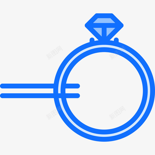 戒指珠宝17蓝色图标svg_新图网 https://ixintu.com 戒指 珠宝 蓝色