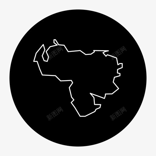 委内瑞拉地图加拉加斯拉丁美洲图标svg_新图网 https://ixintu.com 加拉加斯 南美 地图 委内瑞拉 拉丁美洲