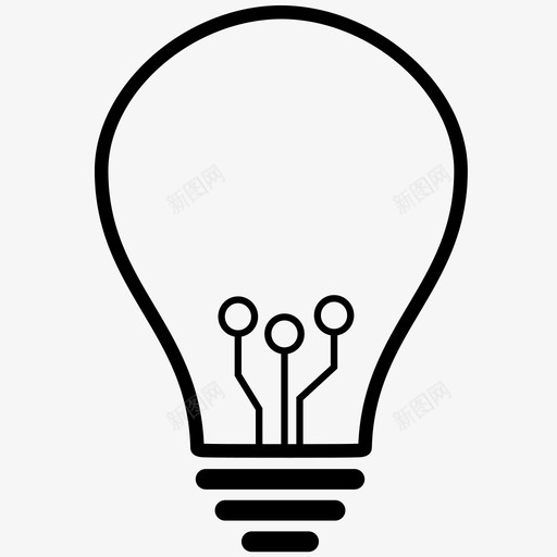 灯泡商业理念创新图标svg_新图网 https://ixintu.com 创新 商业 思考 灯泡 理念