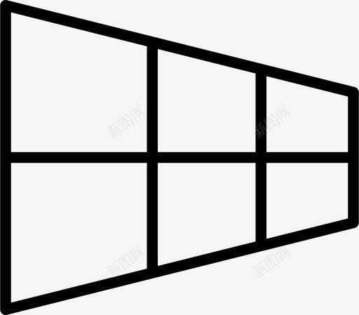 透视深度网格图标svg_新图网 https://ixintu.com 深度 网格 网络 视觉 透视