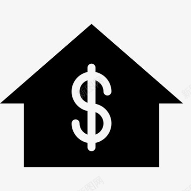 家庭收入预算住房图标图标