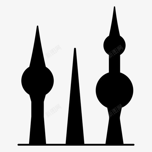 科威特塔亚洲亚洲大厦图标svg_新图网 https://ixintu.com 亚洲 地标 大厦 旅游 科威特塔