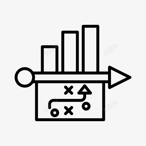 统计策略分析条形图图标svg_新图网 https://ixintu.com 分析 图表 条形图 策略 统计