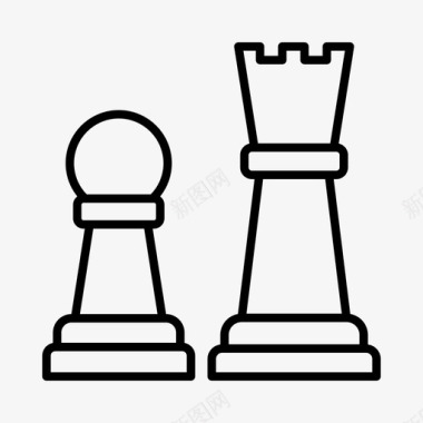 象棋游戏爱好图标图标