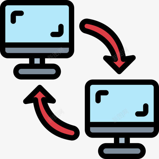 网络网络主机39线性颜色图标svg_新图网 https://ixintu.com 主机 线性 网络 颜色