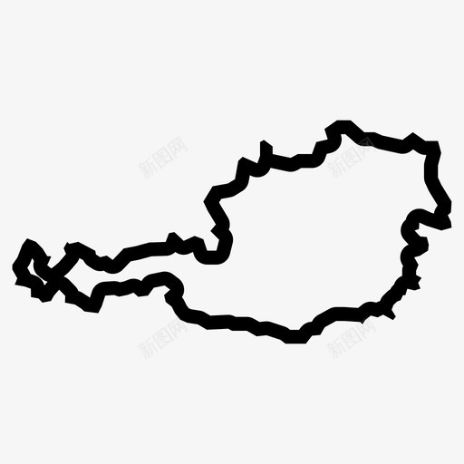 奥地利地图国家欧洲图标svg_新图网 https://ixintu.com 国家 地图 奥地利 欧洲 维也纳