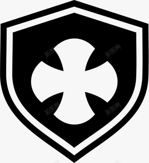 盾牌保护安全图标svg_新图网 https://ixintu.com 保护 团体 安全 工具 战争 盾牌