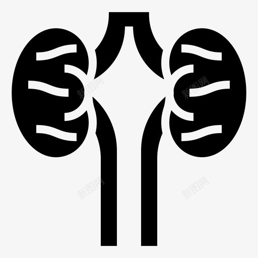 肾脏解剖学肾单位图标svg_新图网 https://ixintu.com 人体器官 器官 肾单位 肾脏 解剖学