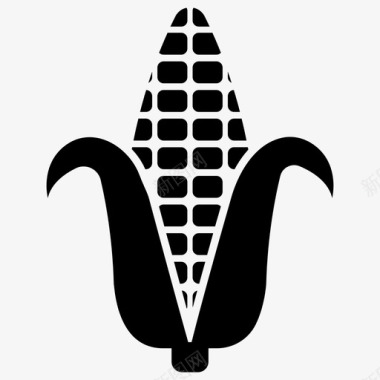 玉米芯减肥食品自然饮食图标图标