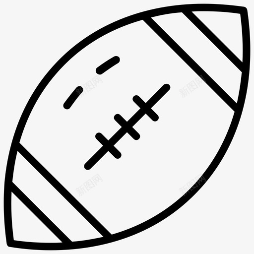橄榄球橄榄球运动的标志图标svg_新图网 https://ixintu.com 标志 橄榄球 运动