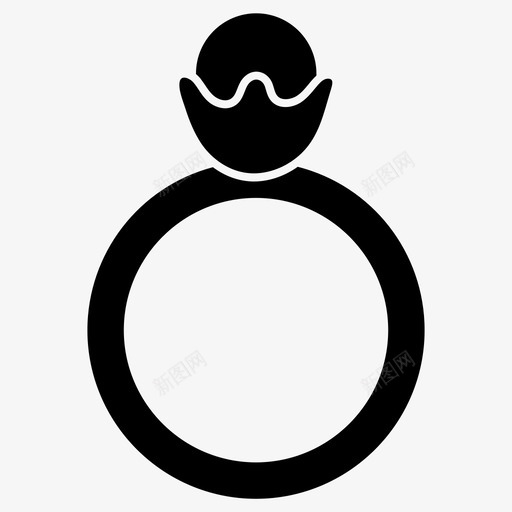 戒指订婚时尚图标svg_新图网 https://ixintu.com 婚礼 戒指 时尚 时尚元素 珠宝 订婚