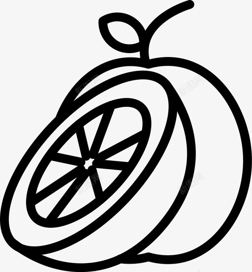 橘子食物水果图标svg_新图网 https://ixintu.com 橘子 水果 食物