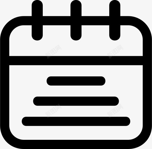 日历预订日期图标svg_新图网 https://ixintu.com 年份 日历 日期 日程 月份 预订