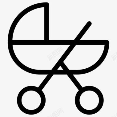婴儿车婴儿推车婴儿支架图标图标