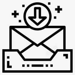电子邮件收件箱收件箱邮件符号图标高清图片