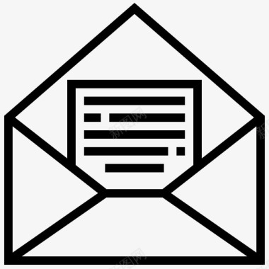电报信封信件图标图标