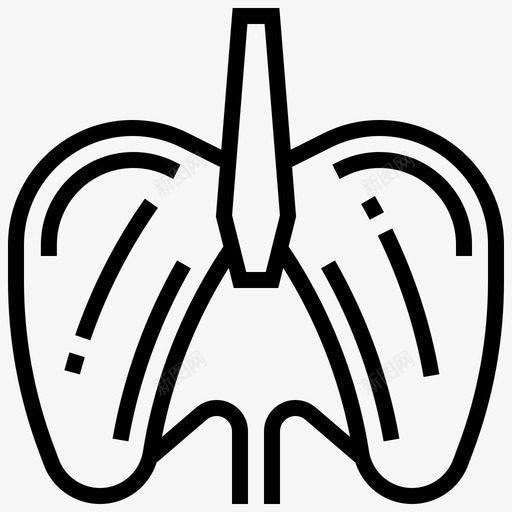 横膈膜腹部解剖学图标svg_新图网 https://ixintu.com 人体器官 器官 横膈膜 腔 腹部 解剖学