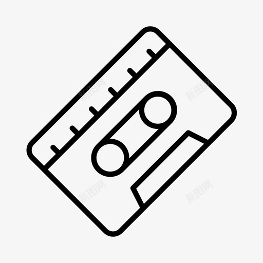 磁带爱好音乐图标svg_新图网 https://ixintu.com 娱乐 收音机 爱好 磁带 音乐