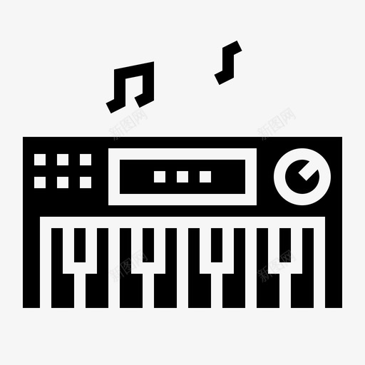 键盘电子音乐图标svg_新图网 https://ixintu.com 电子 童装 钢琴 键盘 音乐