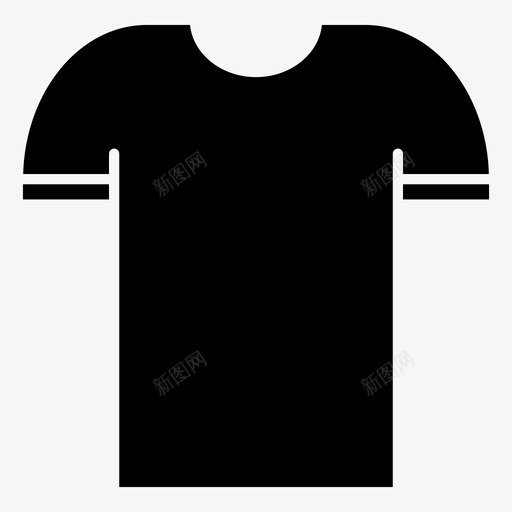 衬衫衣服t恤图标svg_新图网 https://ixintu.com 实心 衣服 衬衫 足球