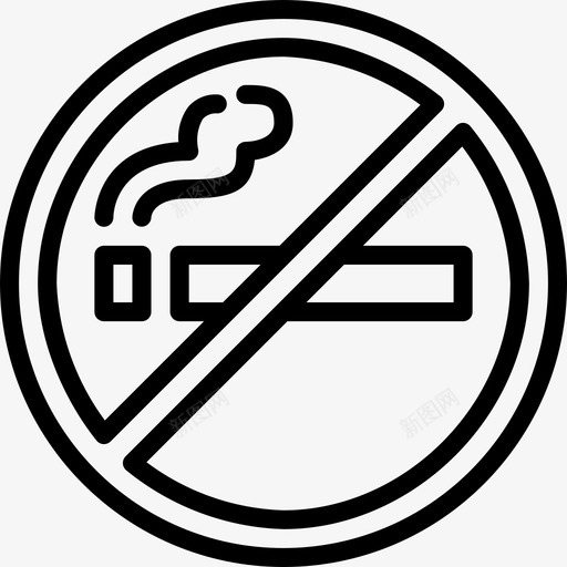 禁止吸烟67号机场直航图标svg_新图网 https://ixintu.com 67号 吸烟 机场 直航 禁止