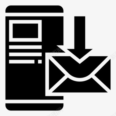 接收邮件收件箱信件图标图标