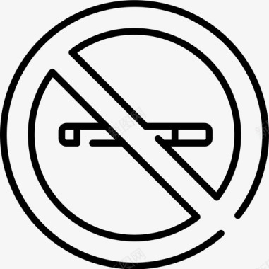 禁止吸烟62号餐厅直系图标图标