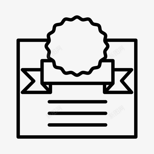 证书商业学位图标svg_新图网 https://ixintu.com 商业 学位 收集 教育 文凭 毕业 证书 金融