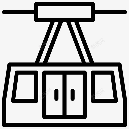 架空缆车电缆汽车图标svg_新图网 https://ixintu.com 架空 汽车 电缆 缆车 车辆