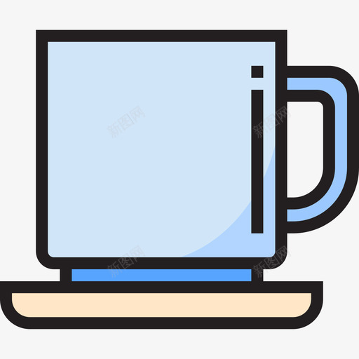 咖啡杯办公用品4个线性颜色图标svg_新图网 https://ixintu.com 4个 办公用品 咖啡杯 线性 颜色