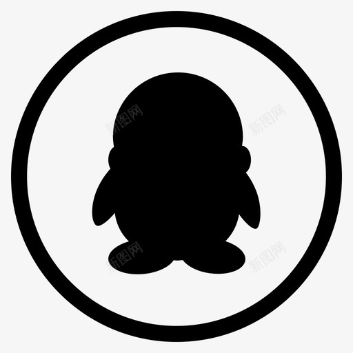 QQ圆形图标svg_新图网 https://ixintu.com QQ圆形图标