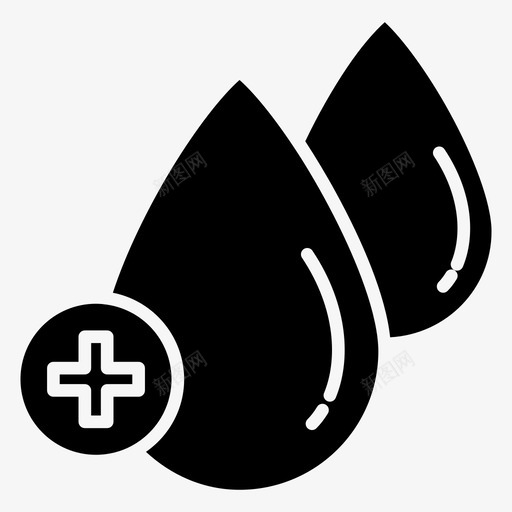 血液输血医疗图标svg_新图网 https://ixintu.com 加上 医疗 血液 输血